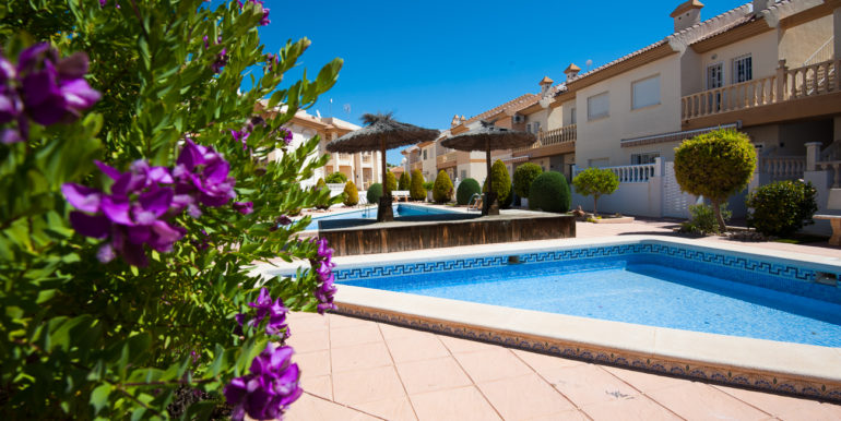 Private communal pool and garden area